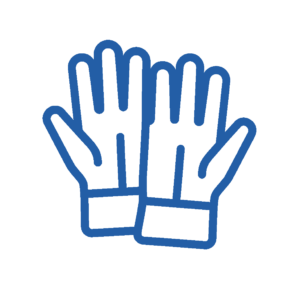een icon met handschoenen