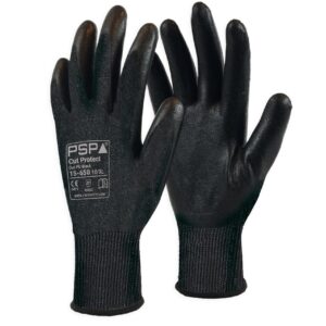 15-650 Cut Protect Cut C PU Black Werkhandschoen