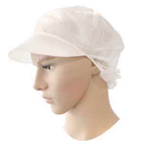 Pet met Klep/Haarnet PP Wit ÃÂ  100 stuks