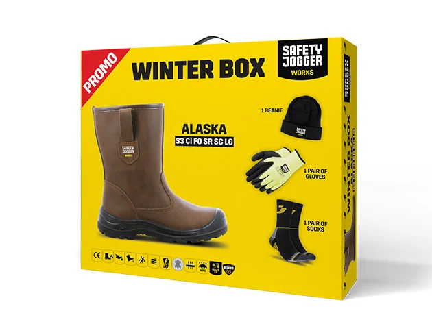 Safety Jogger Alaska S3 Winterbox met werklaarzen en winteraccessoires
