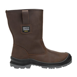 Bruine Safety Jogger Alaska S3 gevoerde veiligheidslaars