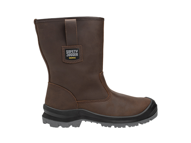 Bruine Safety Jogger Alaska S3 gevoerde veiligheidslaars