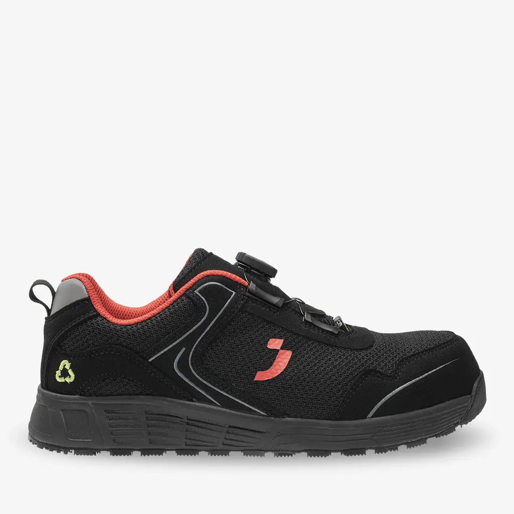 Safety Jogger ECOLOBI S1P LOW TLS Zwart aanzicht 1