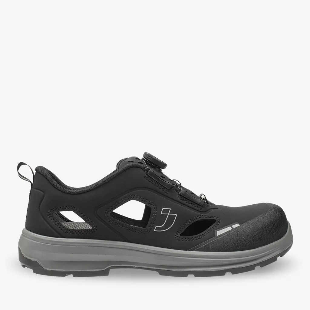 Safety Jogger FLUX S1PS SANDAL TLS Zwart aanzicht 1