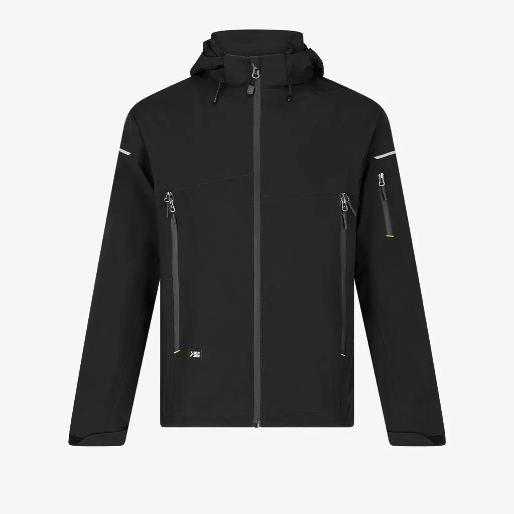 Safety Jogger KASAI RAIN JKT M Zwart aanzicht 1