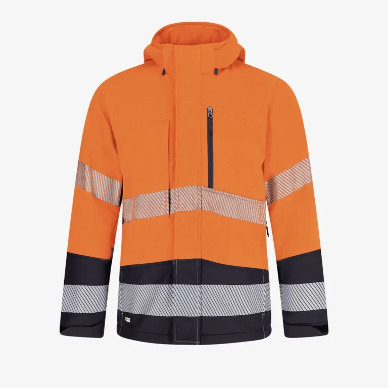 Safety Jogger SCUTI SSHELL JKT M High Vis Oranje/Zwart aanzicht 1