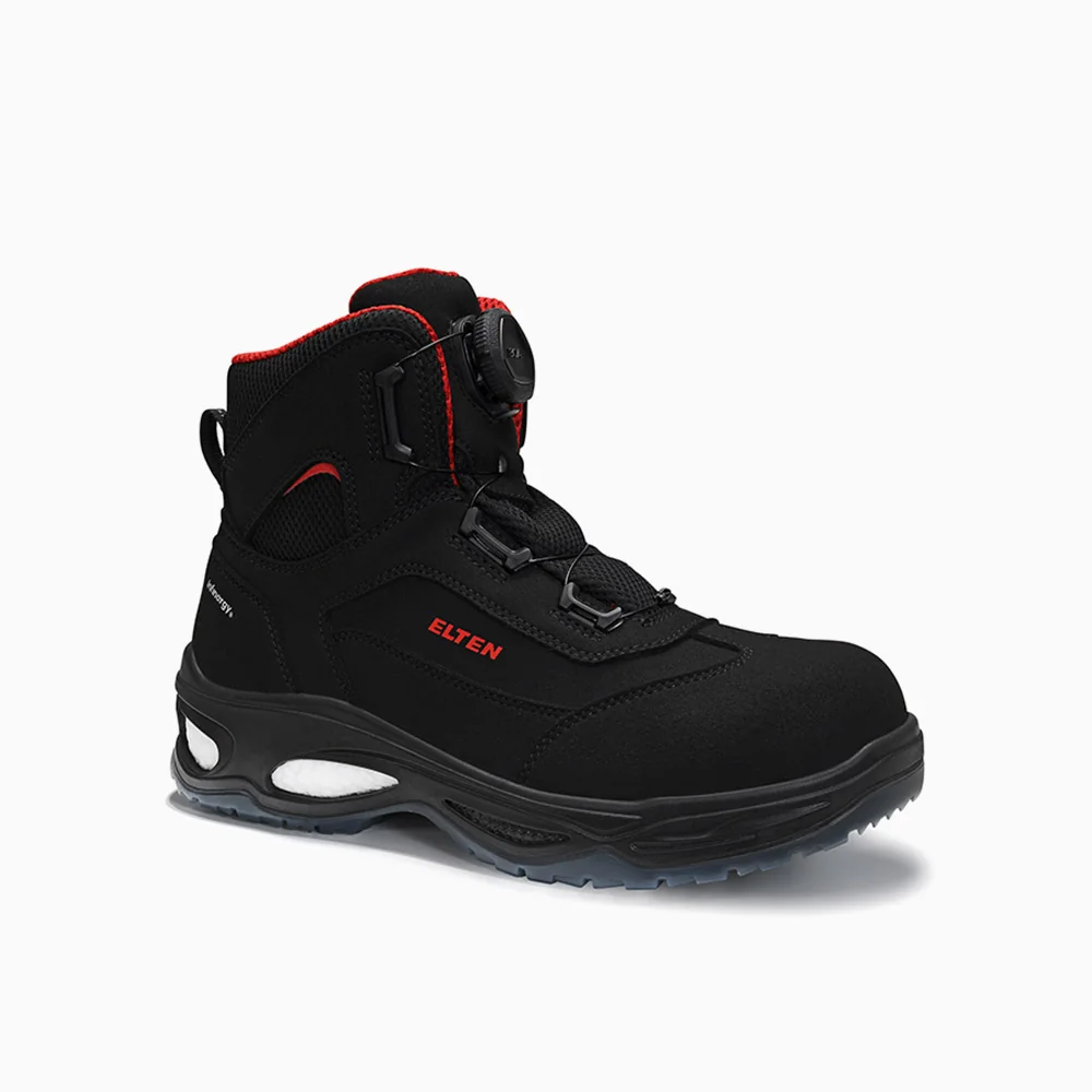 ELTEN veiligheidsschoen halfhoog OWEN BOA® black Mid ESD S2 Zwart