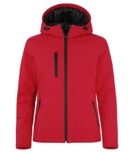 Padded Hoody Softshell Dames aanzicht 1