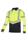 Epsom High-vis poloshirt, lange mouwen, ARC bescherming aanzicht 2