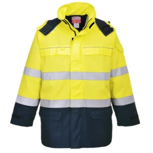 FR79 Bizflame Regen+ Hi-Vis Vlamboog Jack aanzicht 1