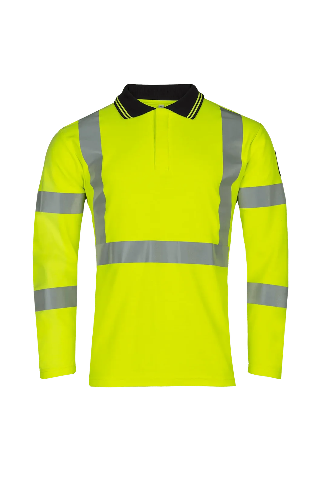 Sioen Elgin High-vis poloshirt, lange mouwen, ARC bescherming Fluogeel