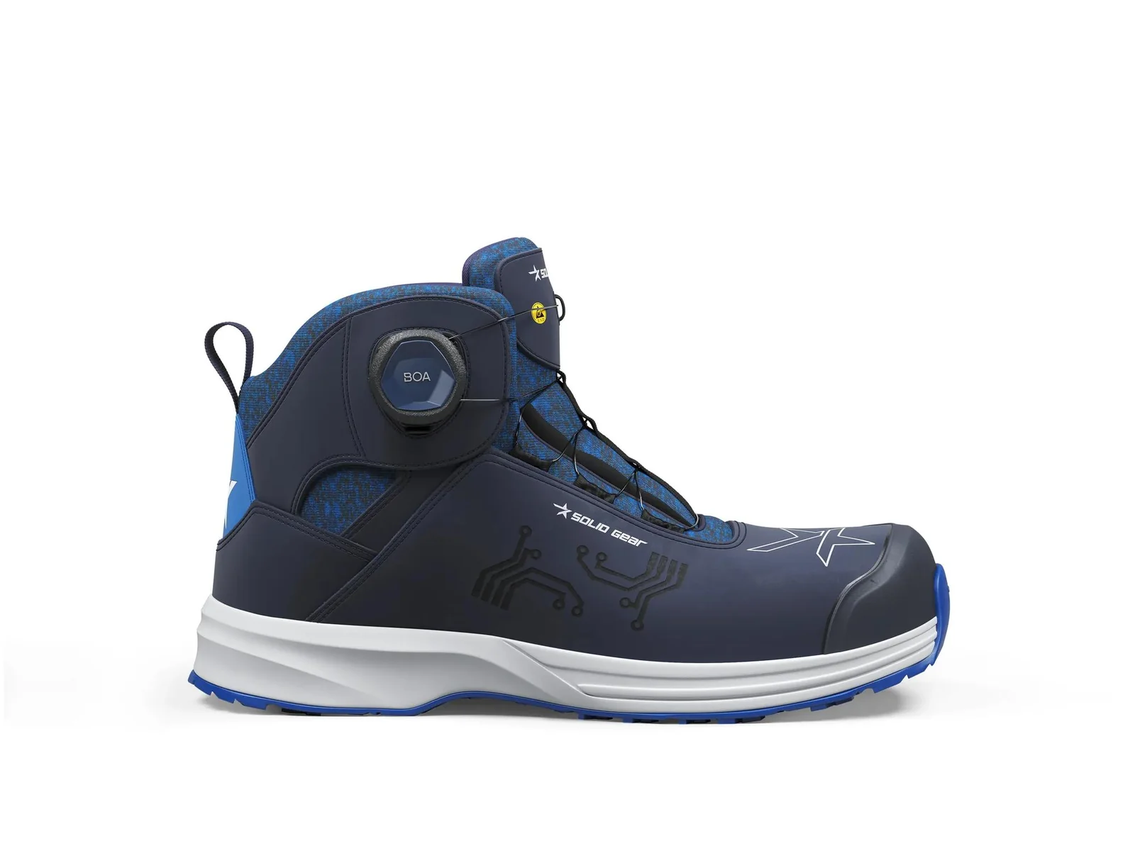 Nautilus halfhoge werkschoen S3 Zwart / Blauw
