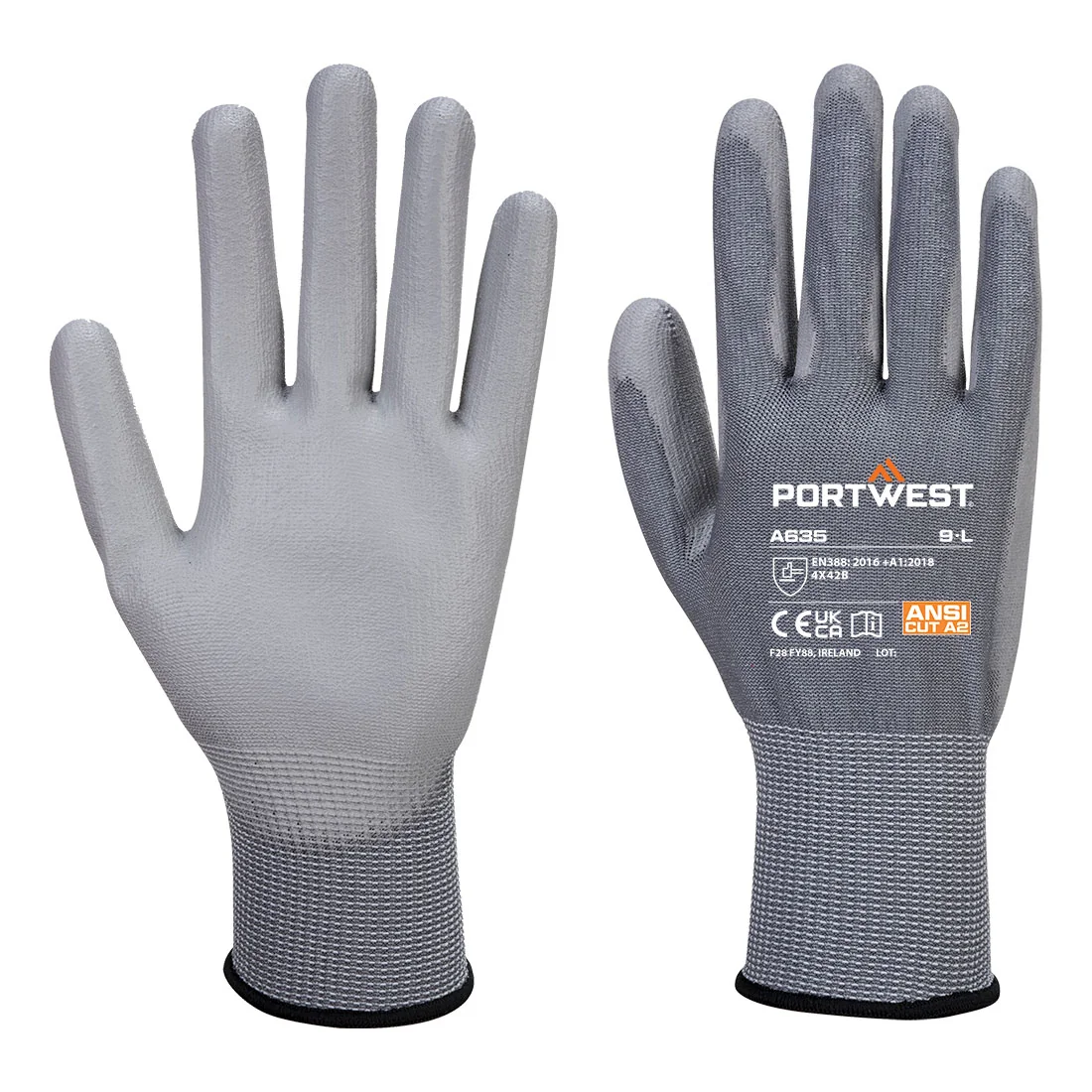 PORTWEST A635 Eco-Snijbestendige Handschoen Grijs