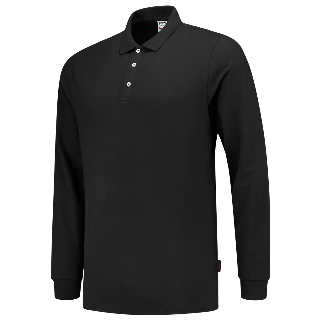 Tricorp 201017 Poloshirt Fitted 210 Gram Lange Mouw Zwart