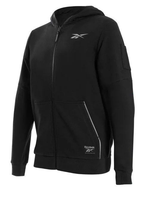 Reebok Workwear Hoodie met rits Zwart