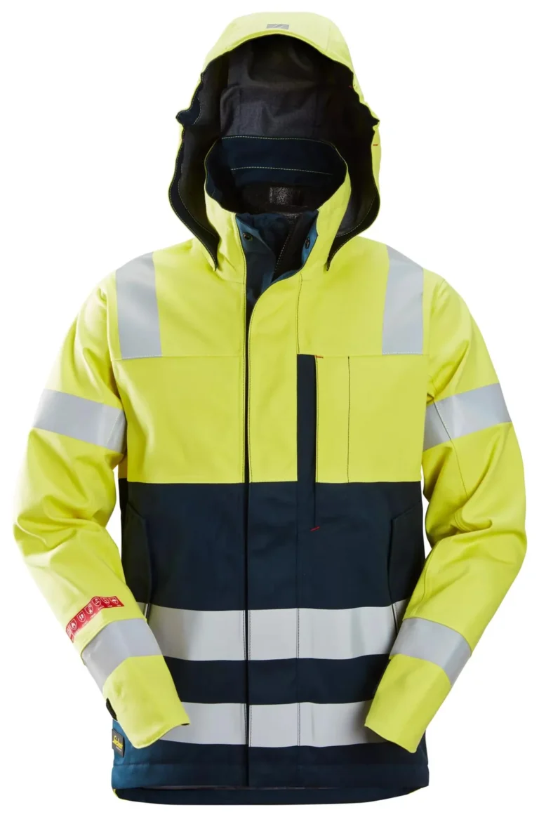 Snickers Workwear 1361 Geel/Marineblauw aanzicht 1