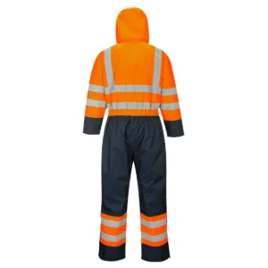 S485 Hi-Vis Tweekleuren Overall - Gevoerd aanzicht 2