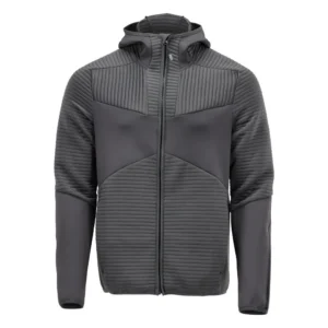 22603-681 Fleece capuchontrui met rits aanzicht 1
