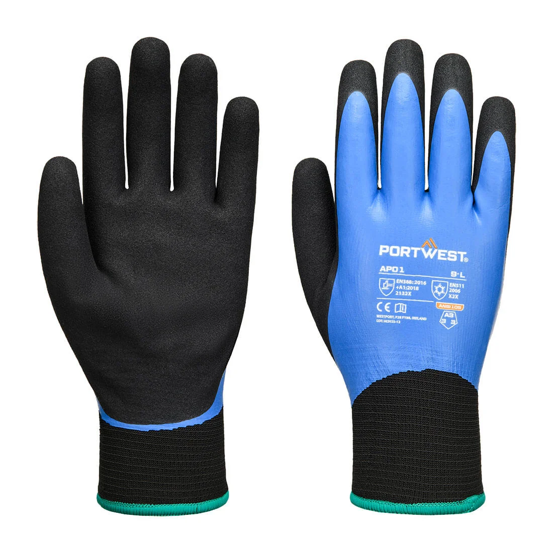 PORTWEST AP01 Thermo Pro Handschoen Blauw/zwart