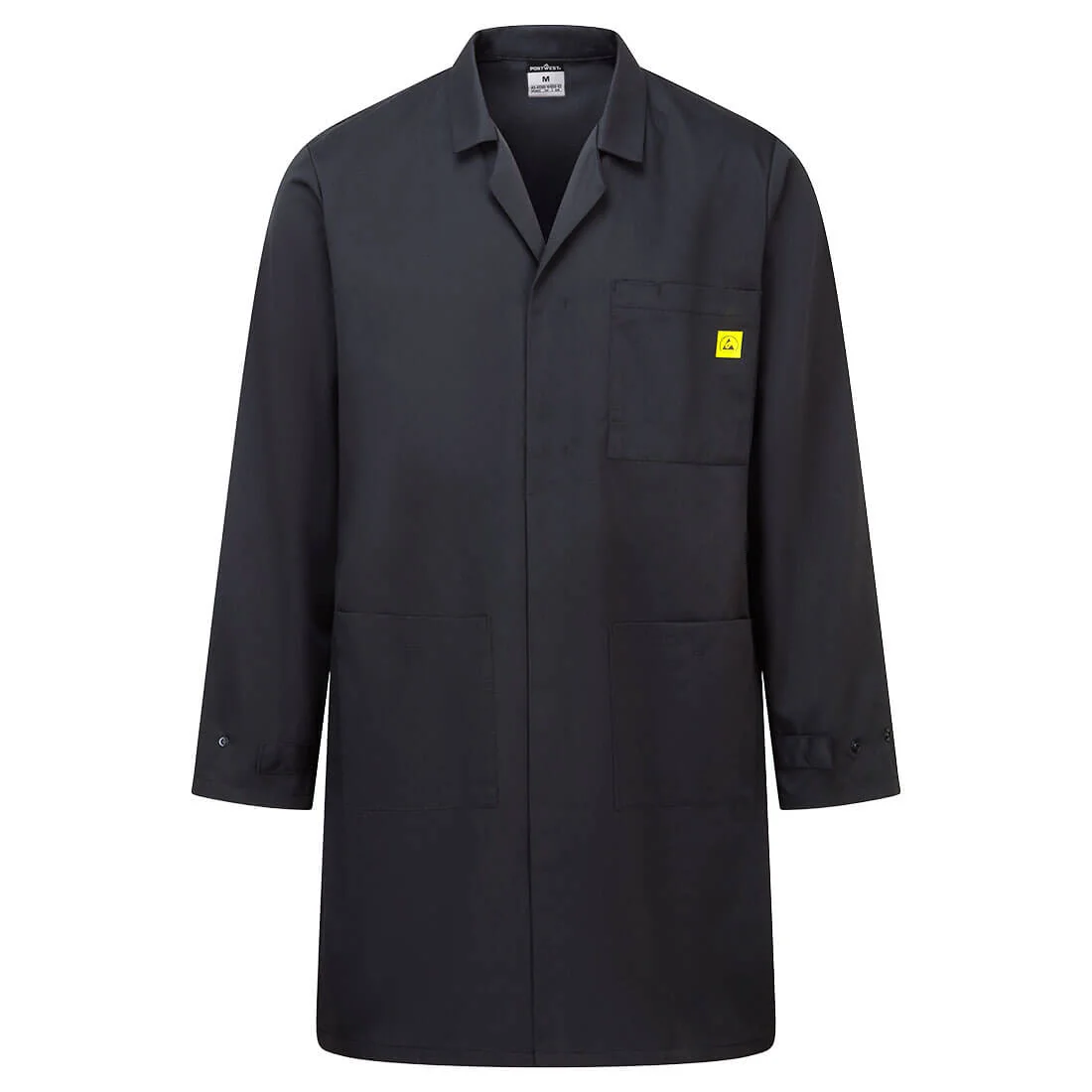 PORTWEST AS10 Antistatische ESD Jas Zwart