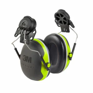 3M PELTOR X4P3 gehoorkap voor helm Hi-viz groen/zwart