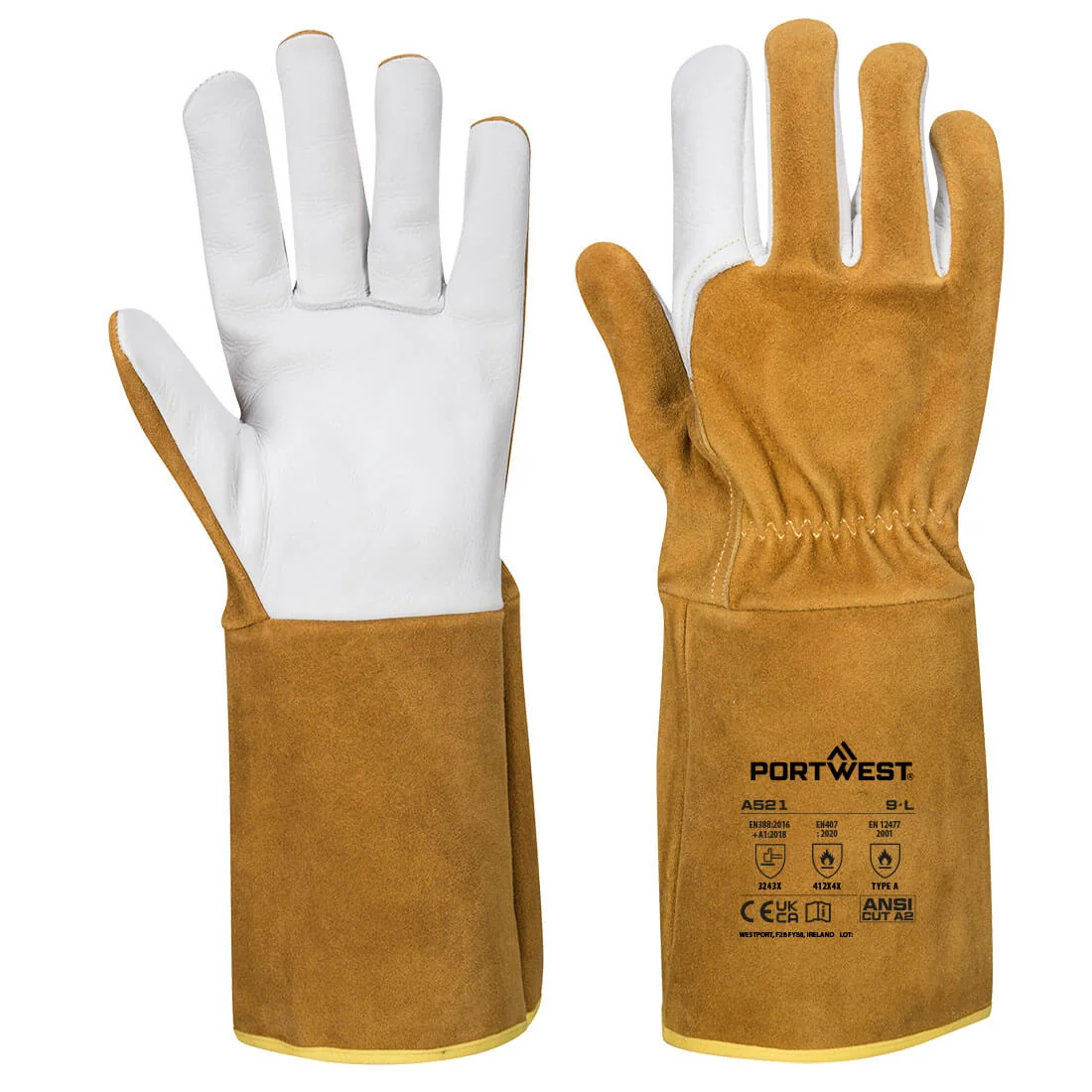 PORTWEST A521 TIG Ultra Lashandschoen Bruin