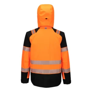 T166 PW3 Hi-Vis Regenjas (3L) aanzicht 2