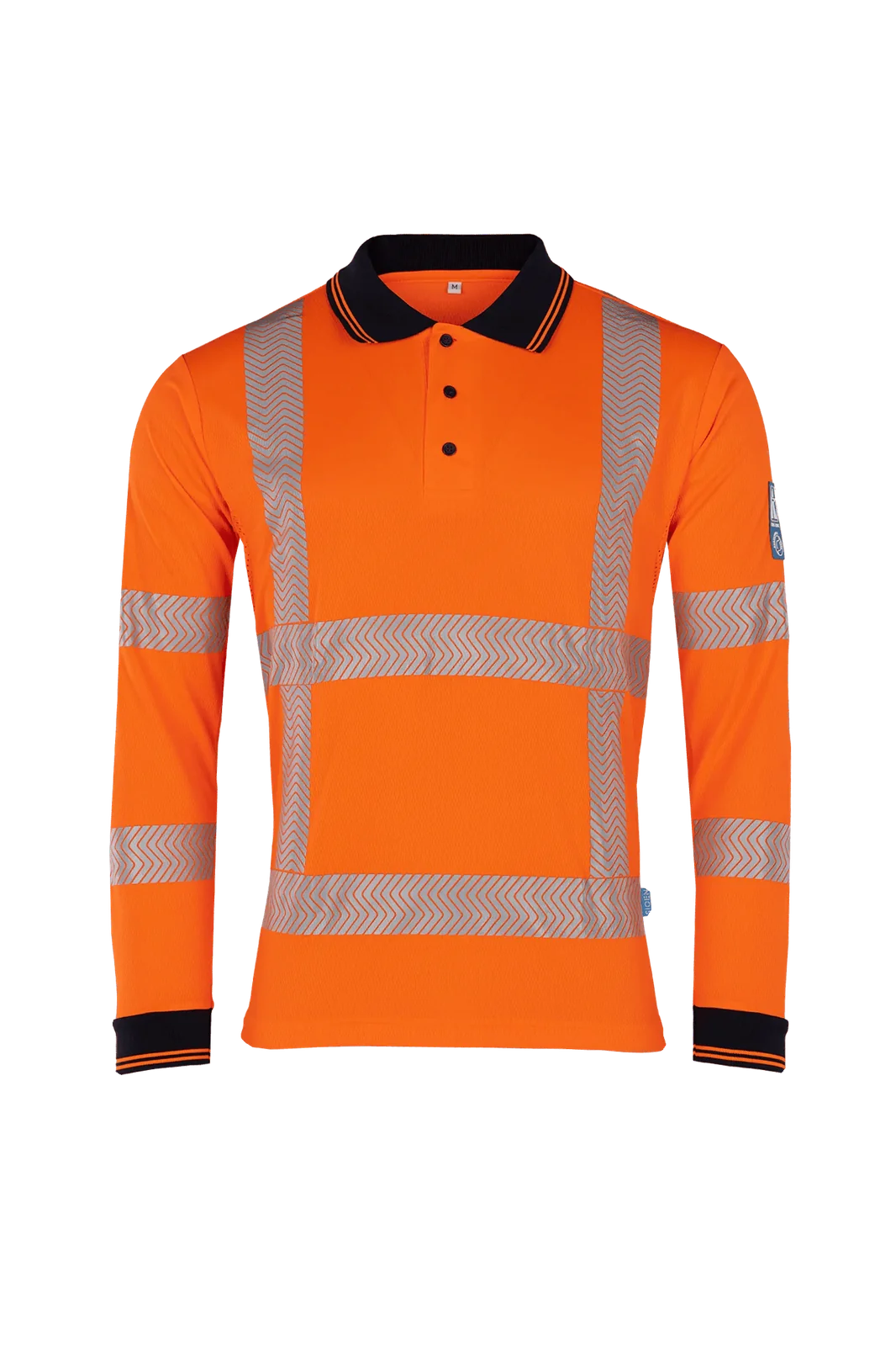 Sioen Lottum ECO high-vis poloshirt, lange mouwen Fluo-oranje