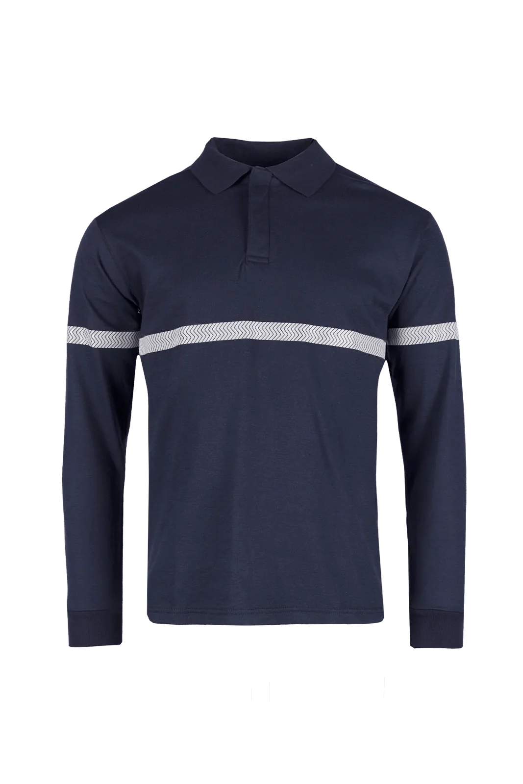 Sioen Bladel Poloshirt, lange mouwen, ARC bescherming Marineblauw