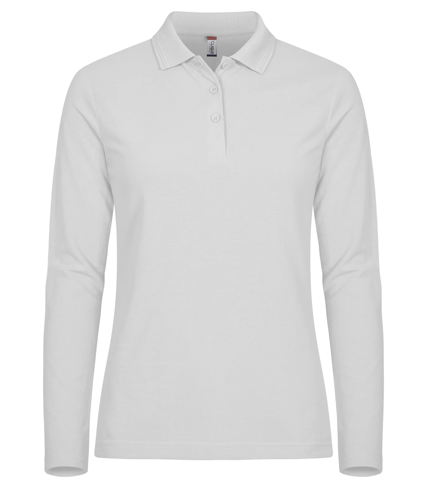 Clique Manhattan 028253 Polo L/S Dames Wit