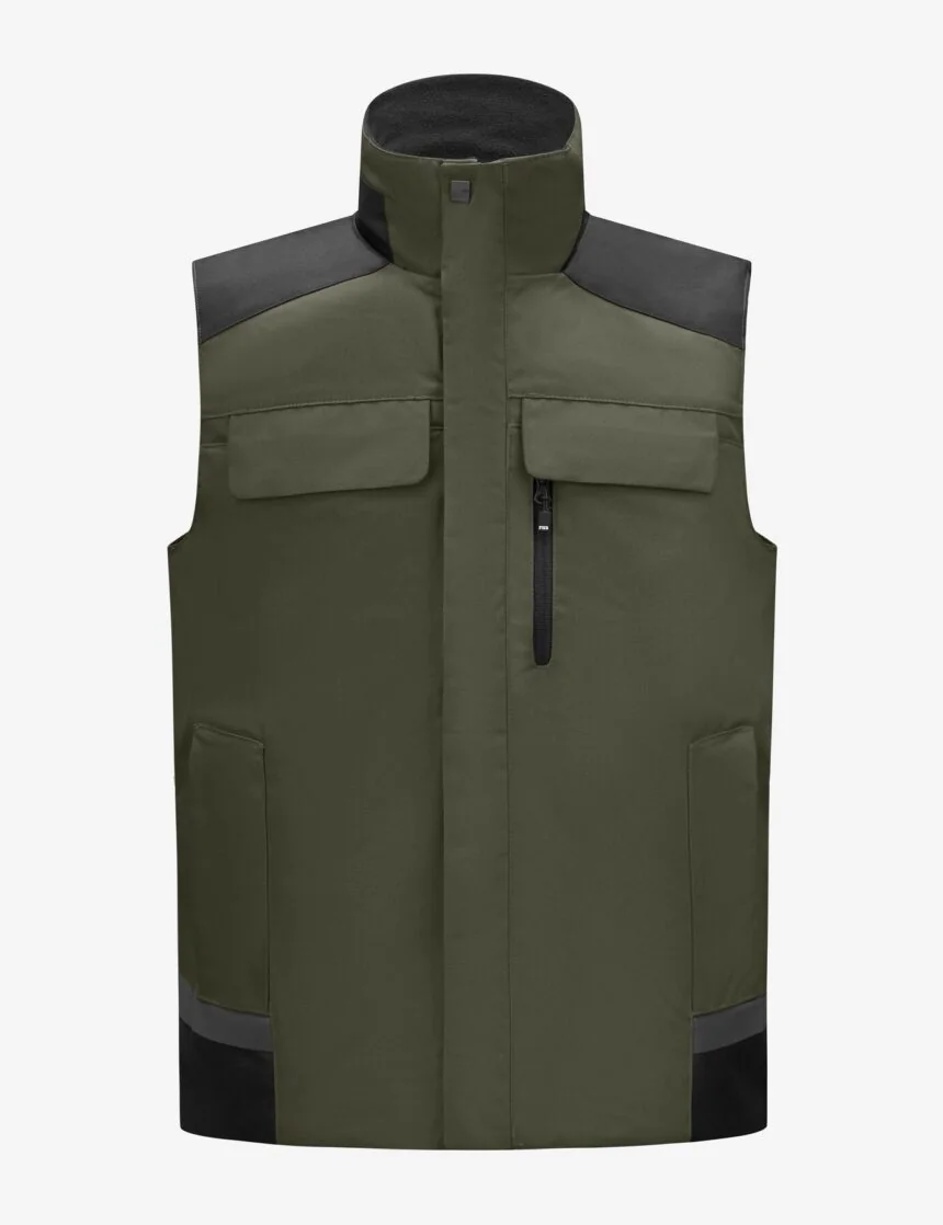 FHB HAUKE 19040 bodywarmer Olijf-zwart