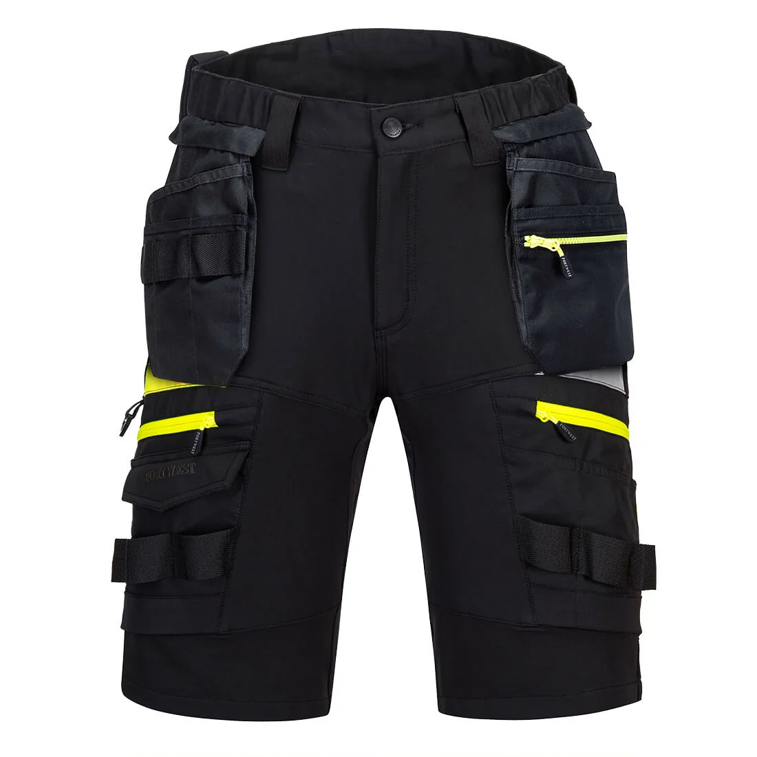 PORTWEST DX444 DX4 afneembare korte broek met holsterzakken Zwart