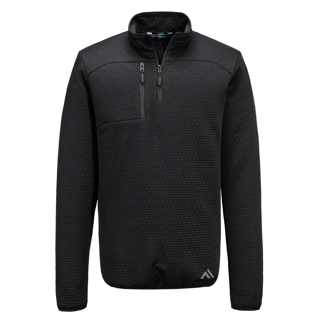 PORTWEST KX376 KX3 Sport Textured Sweatshirt met 1/4 rits Zwart