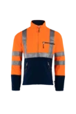 Kingley Signalisatie fleece jas aanzicht 1