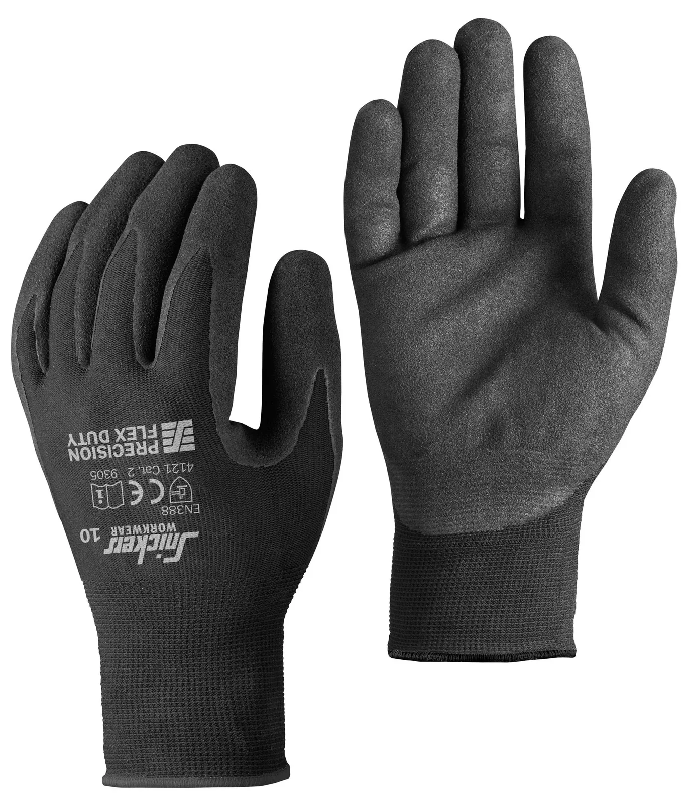 Snickers Workwear 9305 Zwart/Zwart aanzicht 1