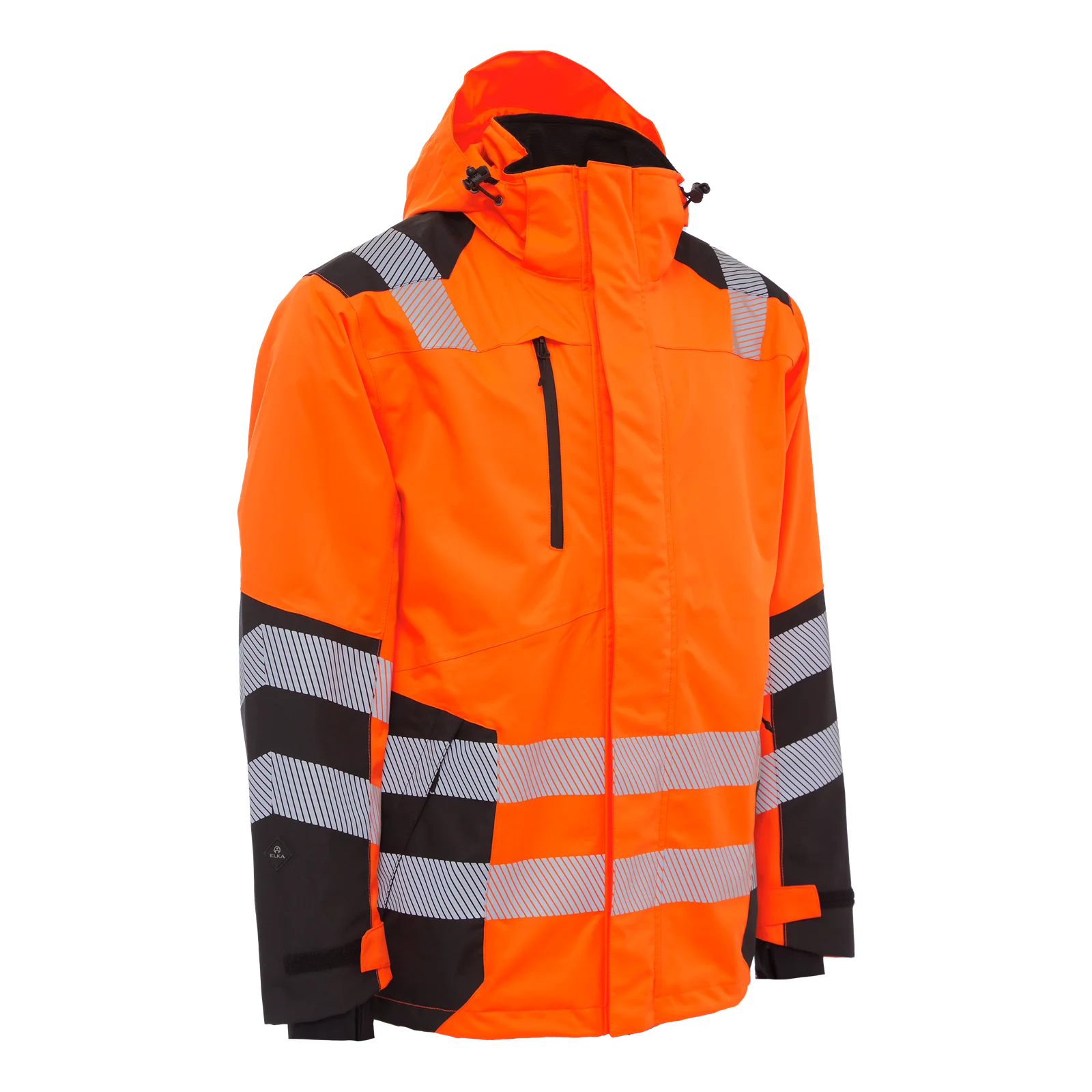 ELKA Rainwear 186003R Visible Xtreme Recycled jas Fluororanje/Zwart
