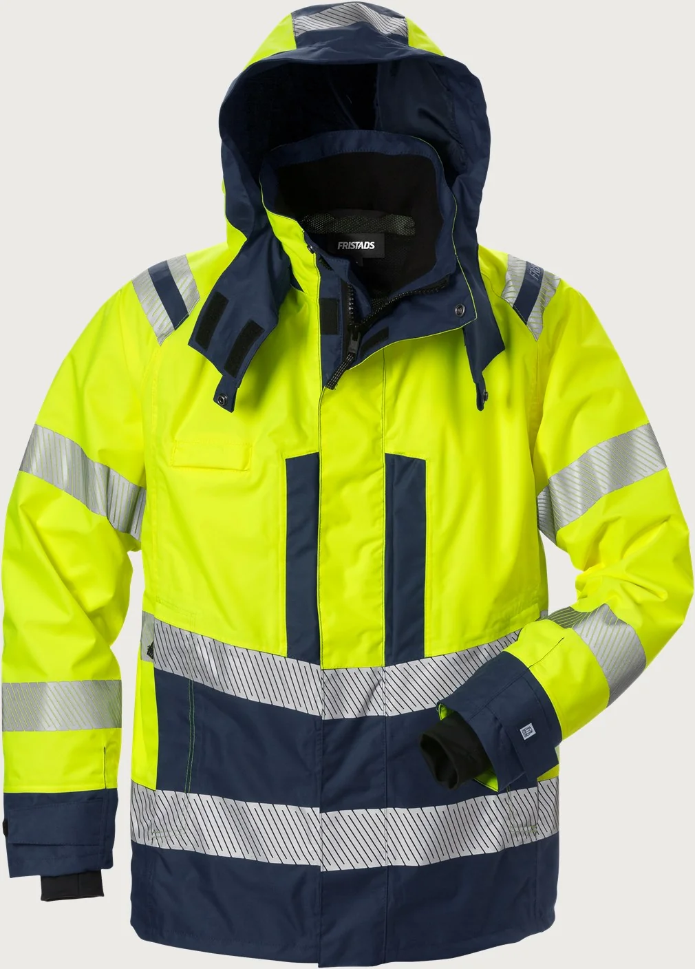 Fristads High Vis Airtech® shelljack klasse 3 4515 GTT Hi-Vis geel/marineblauw