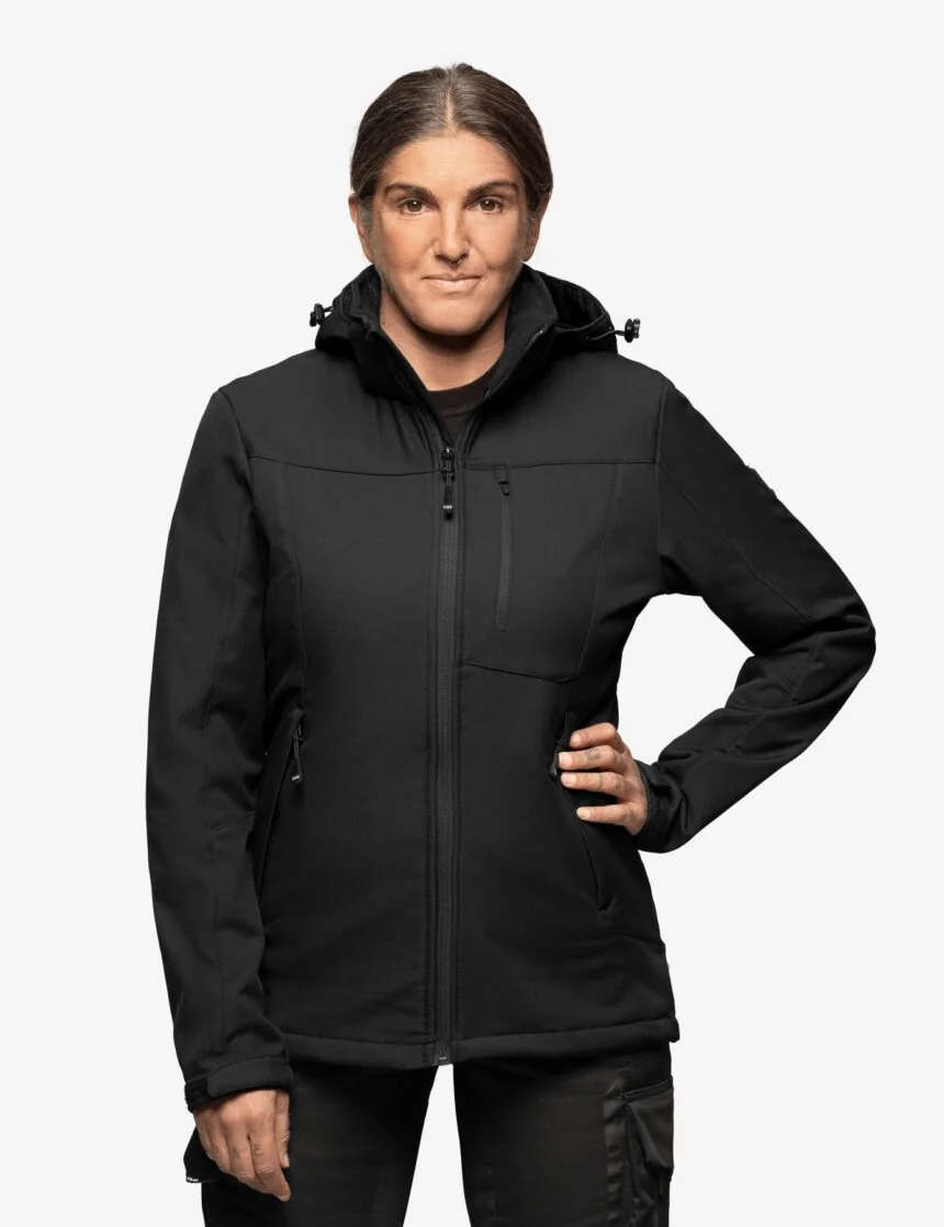 FHB JULIA 79120 softshell jas Zwart