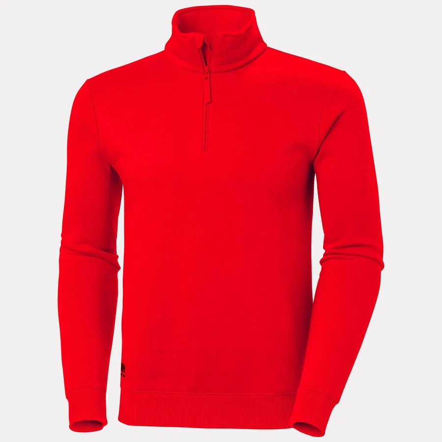 Helly Hansen Classic sweatshirt met halve rits 79325 Rood