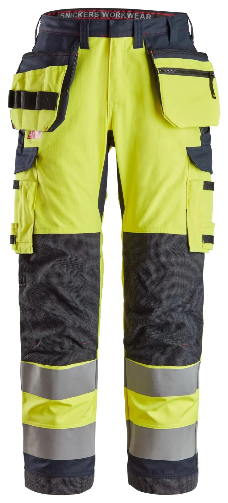 Snickers Workwear 6261 Geel/Marineblauw aanzicht 1