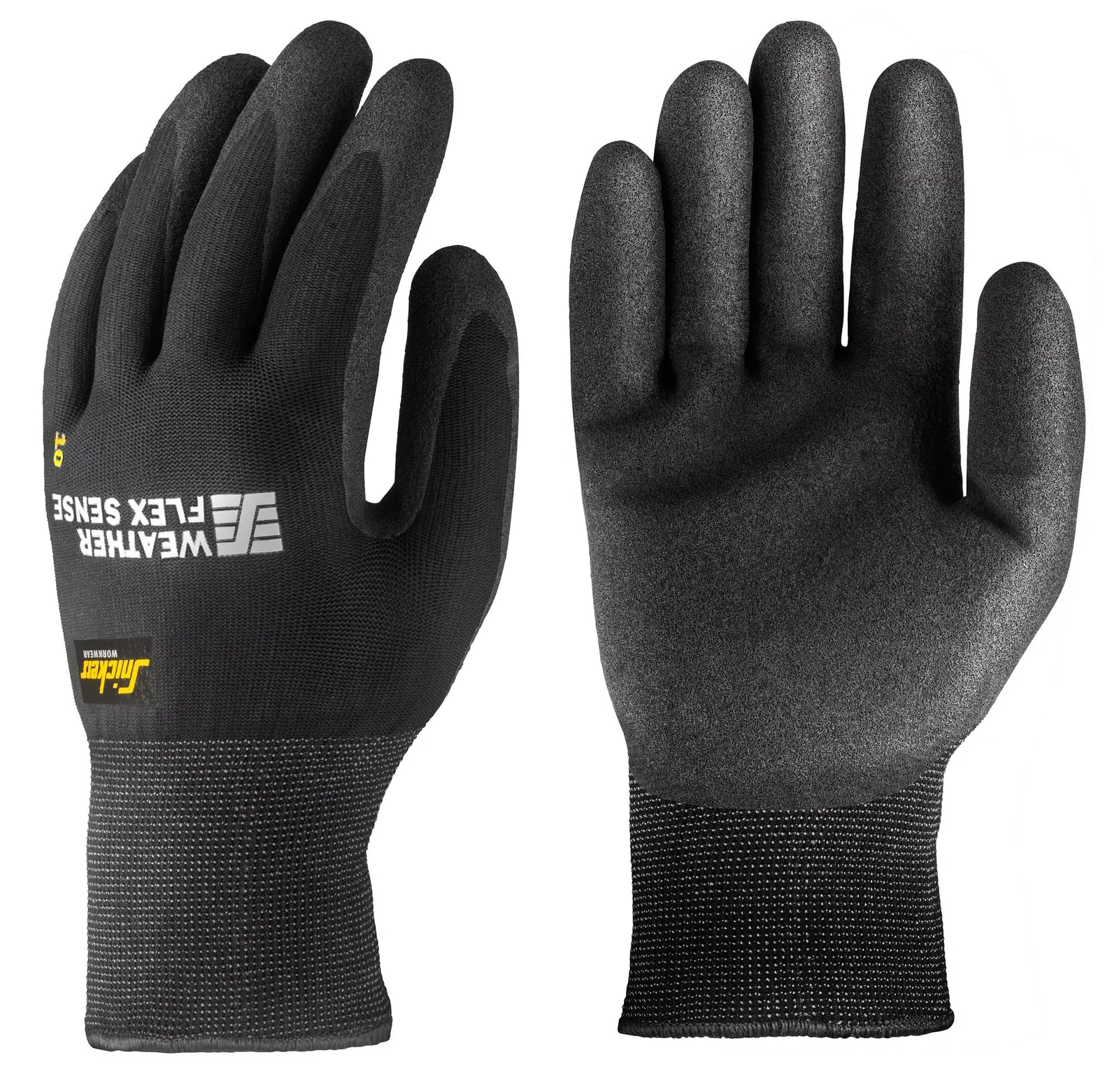 Snickers Workwear 9319 Zwart/Zwart aanzicht 1