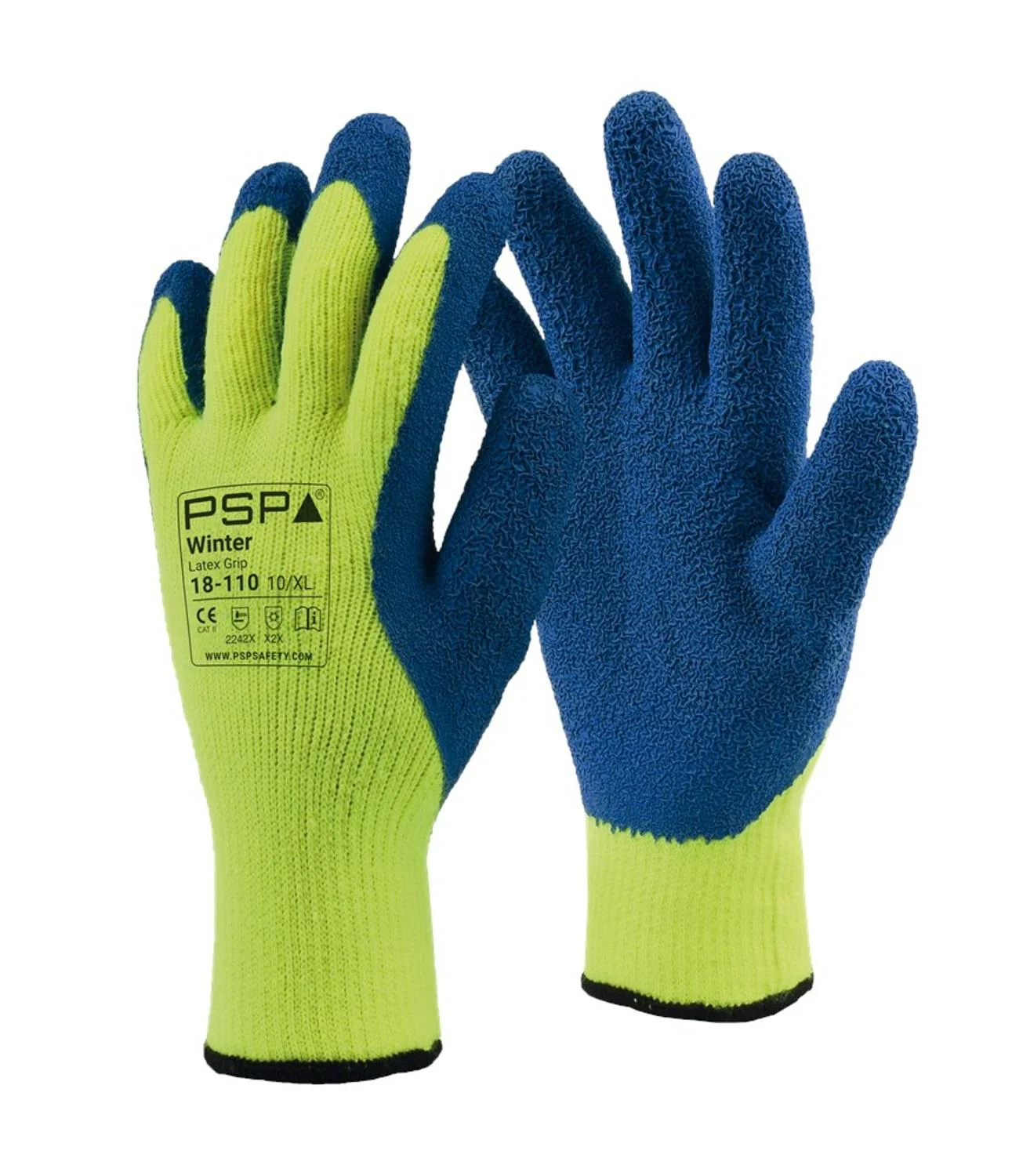 PSP 18-110 Winterhandschoen Geel/Blauw