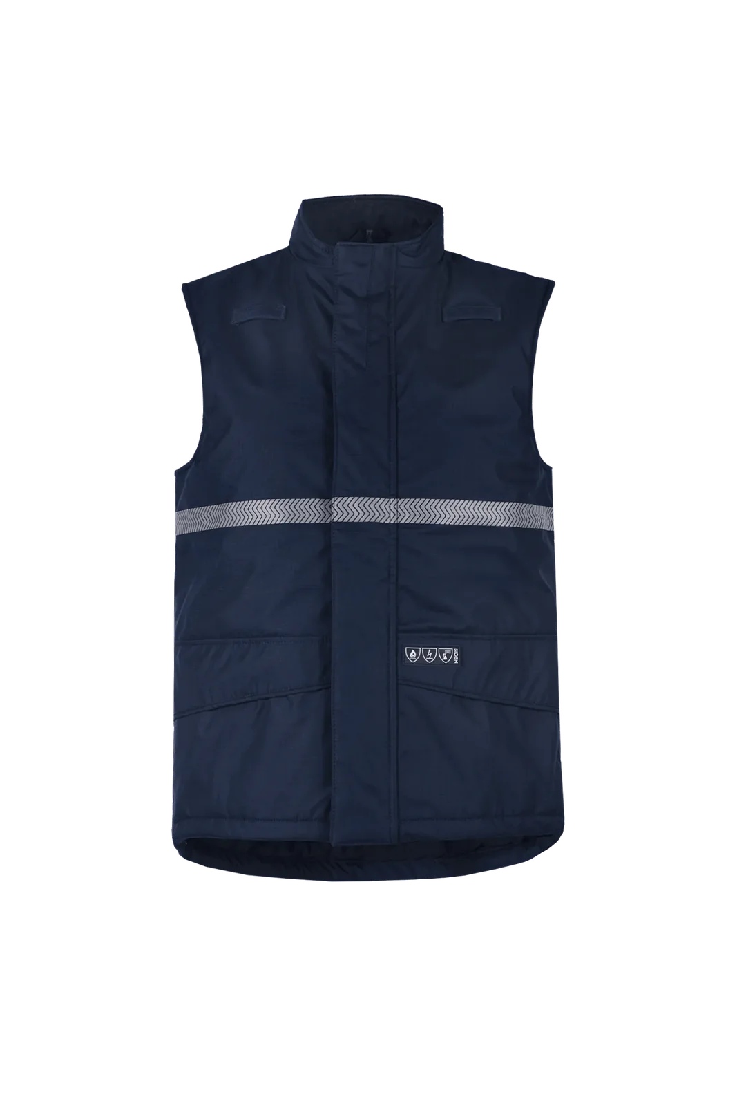 Sioen Burvik Vlamvertragende, antistatische bodywarmer Marineblauw