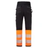 FR452 PW3 Modaflame Hi-Vis Klasse 1 FR Werkbroek aanzicht 2
