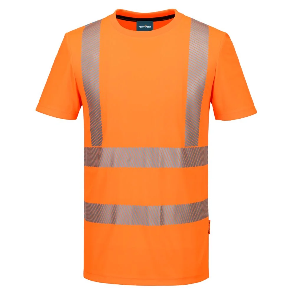 PORTWEST KX301 KX3 Hi-Vis T-Sport T-shirt K/M Oranje