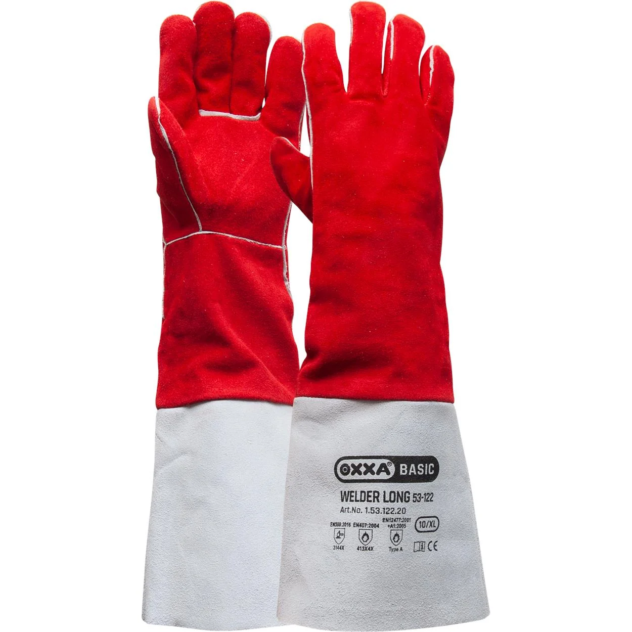 OXXA Welder Long 53-122 handschoen Rood