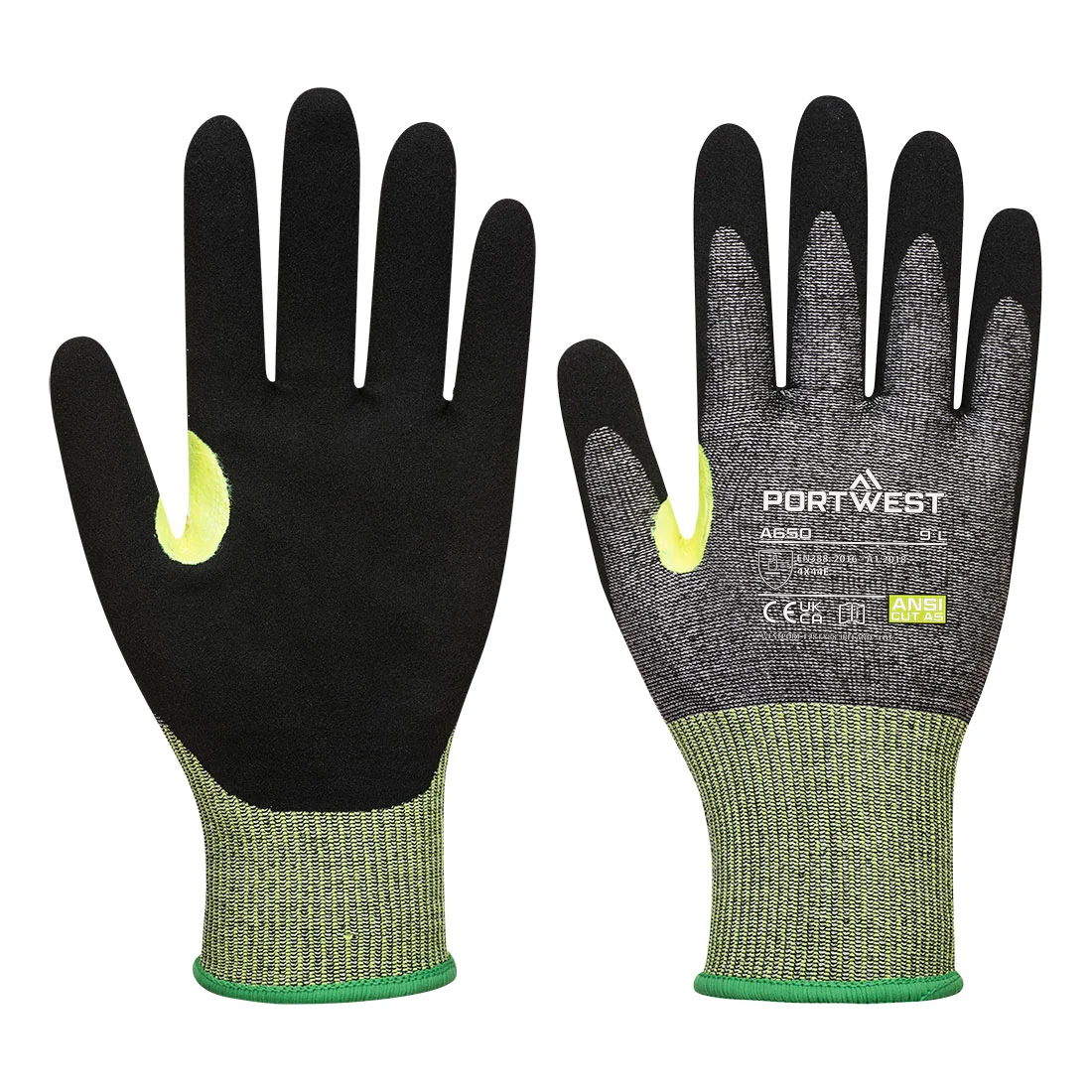 PORTWEST A650 CS Cut E15 Nitril Grijs/zwart