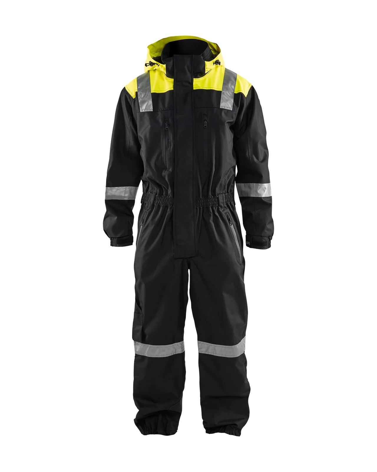 Blåkläder 67861977 Shell overall afneembare capuchon Zwart / High Vis Geel