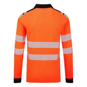 FR734 PW3 Modaflame Knit HVO Vlamvertragend Poloshirt met lange mouw aanzicht 2