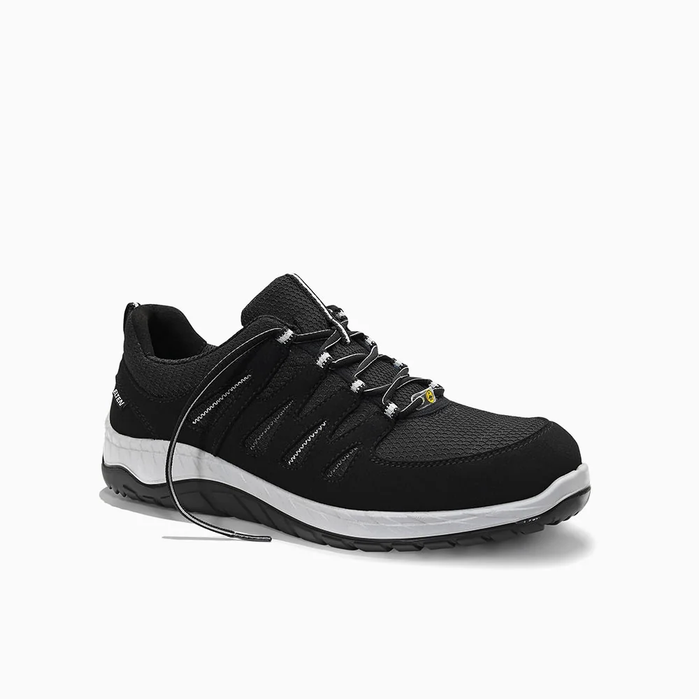 ELTEN veiligheidsschoen laag MADDOX black-grey Low ESD Zwart/Grijs
